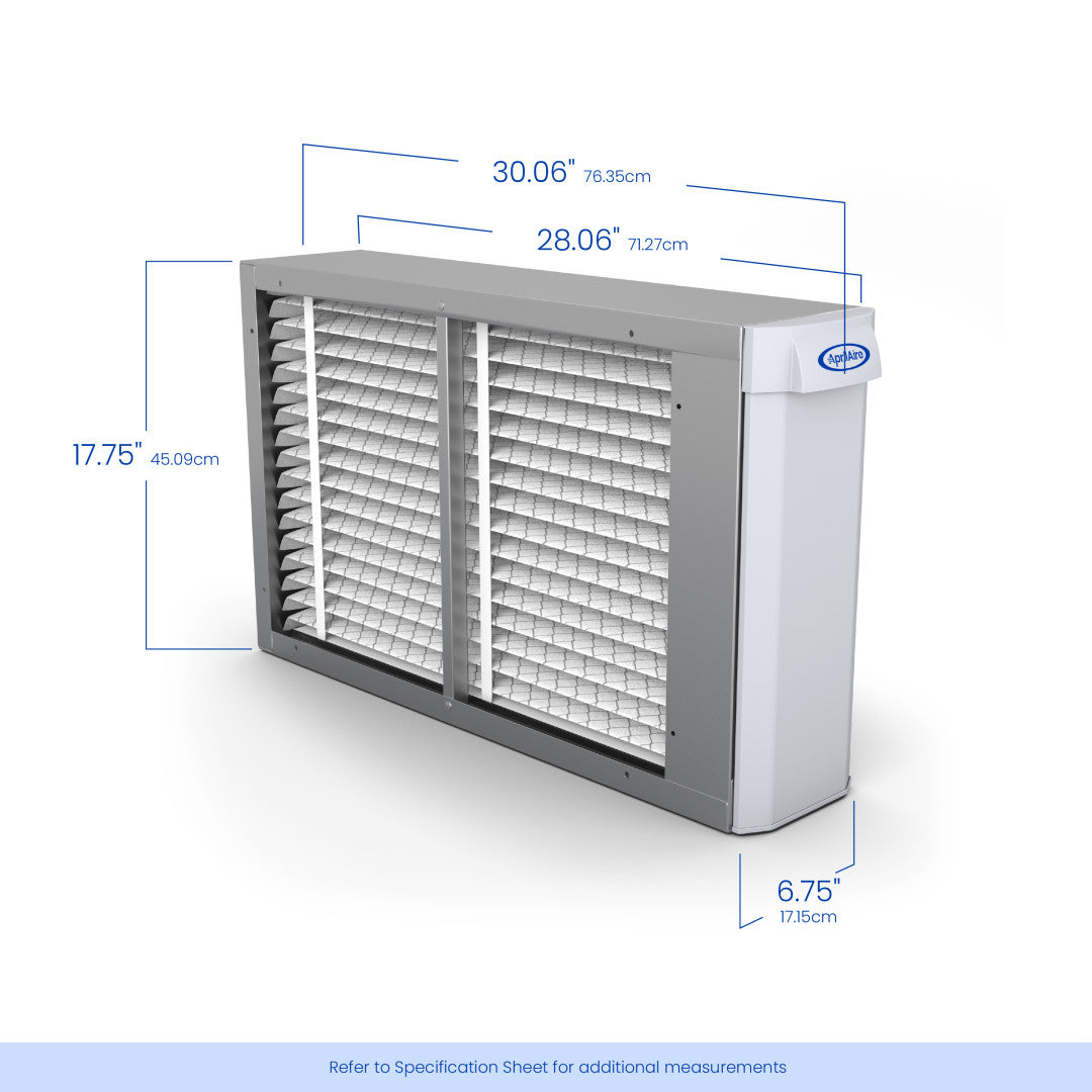 AprilAire 1410 Air Purifier Size Measurements Web Ready Photo