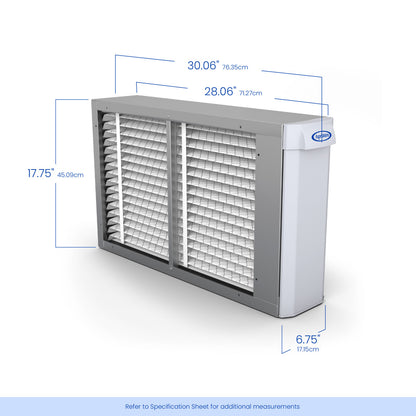 AprilAire 1410 Air Purifier Size Measurements Web Ready Photo