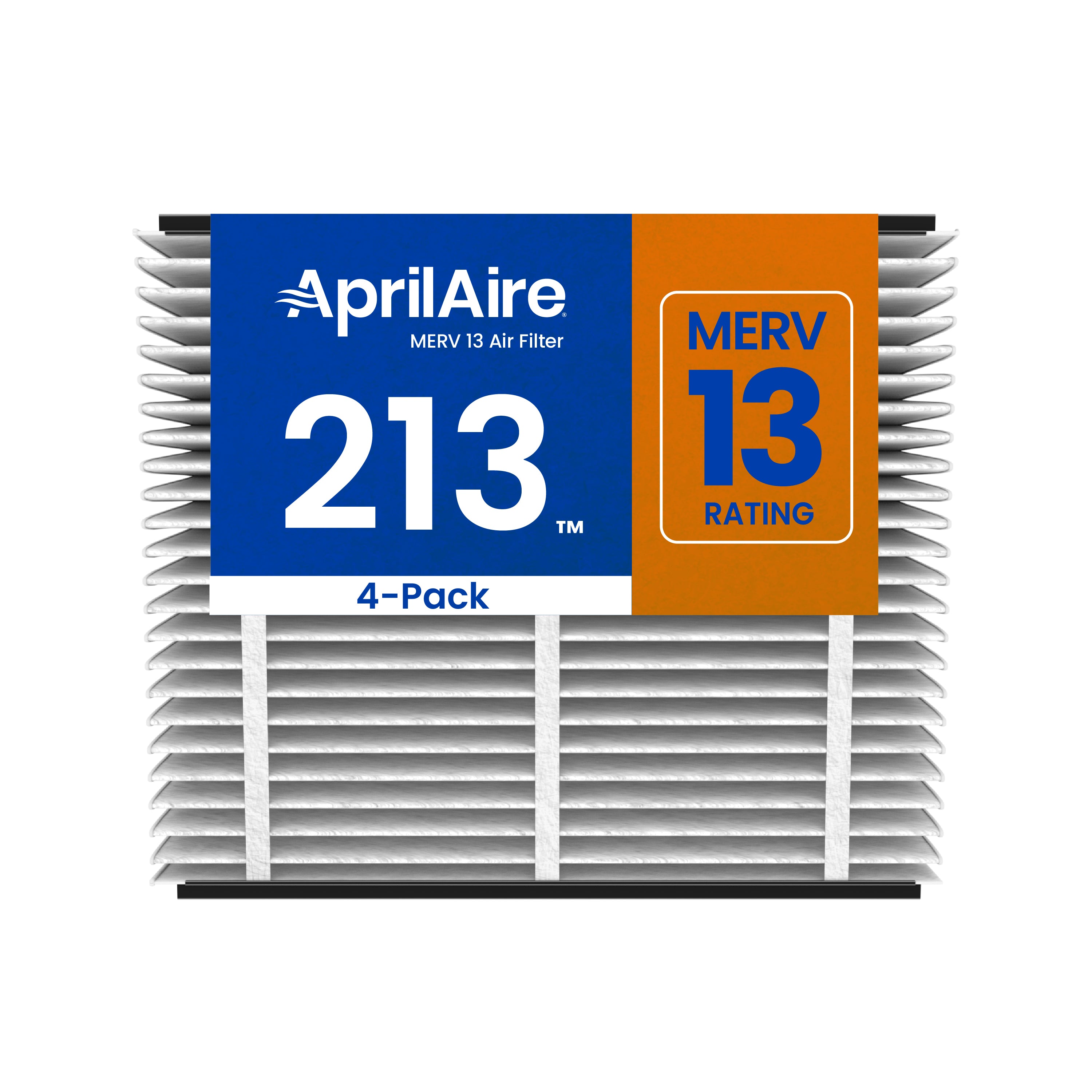 MERV 13 Pleated Furnace Replacement Filter – 4 Pack, Compatible With AprilAire 213