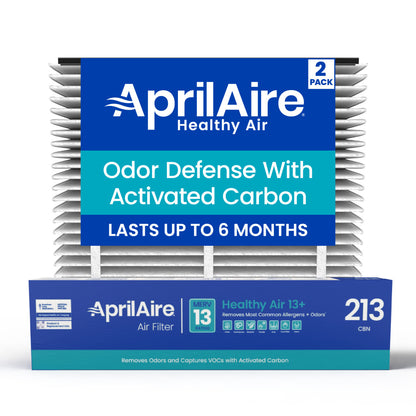 AprilAire 213Cbn Carbon Air Filter 2 Pack Web Ready Hero Photo
