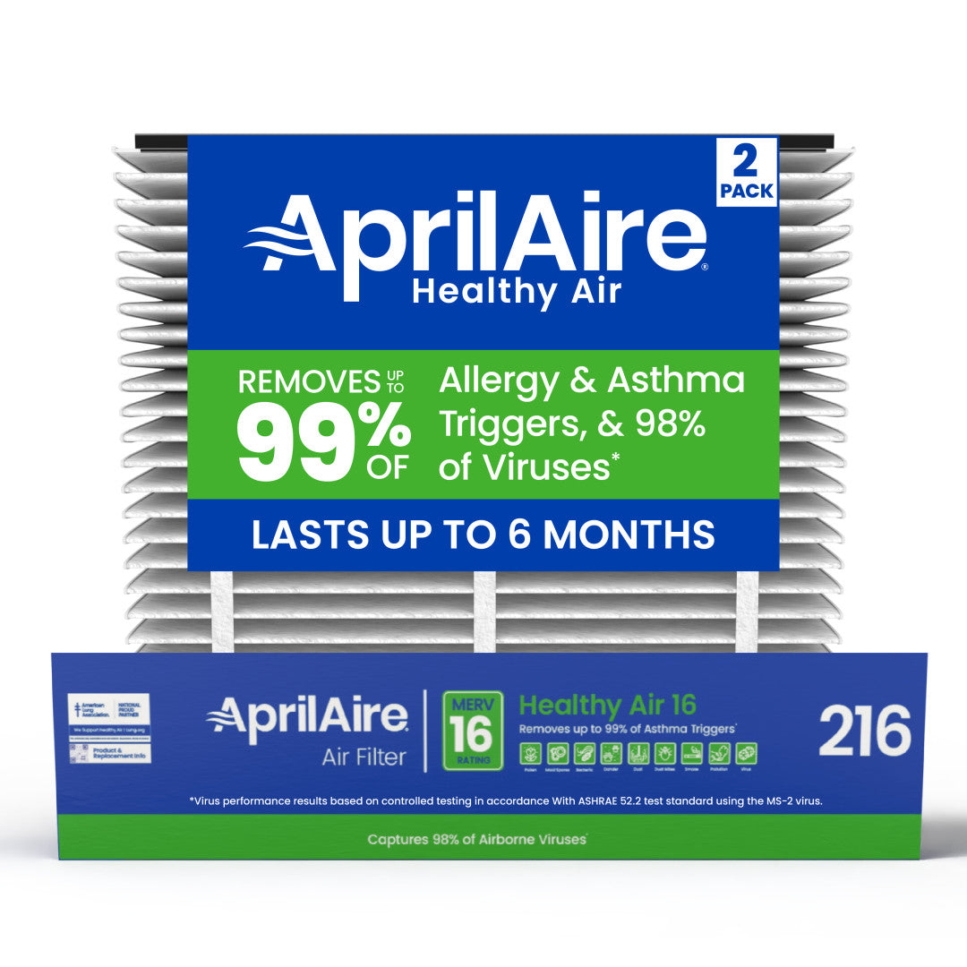 AprilAire 216 Air Filter 2 Pack Web Ready Hero Photo