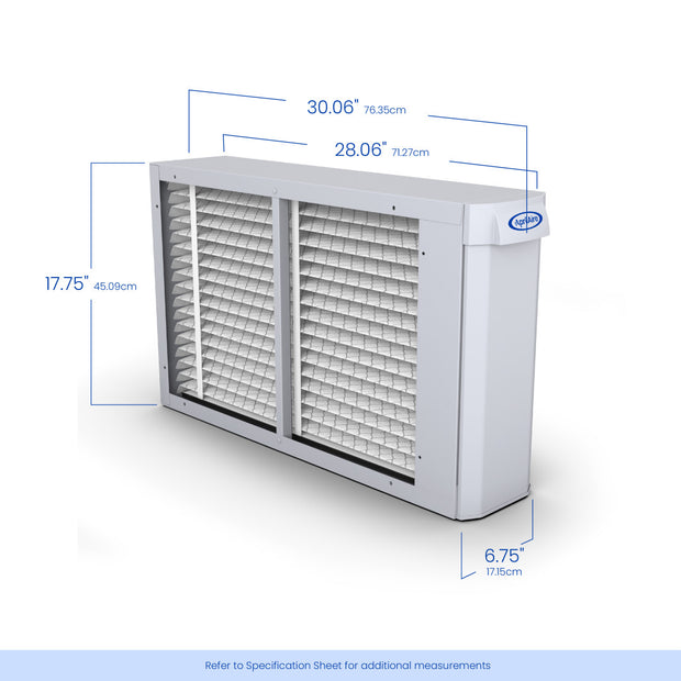 AprilAire 2410 Air Purifier Size Measurements Web Ready Photo