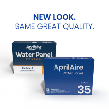 AprilAire 35 Humidifier Water Panel Packaging Transition Photo