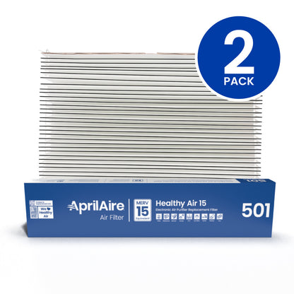 AprilAire 501 Air Filter 2 Pack Web Ready Hero Photo