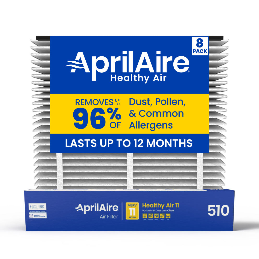 AprilAire 510 Air Filter Large 8 Pack Web Ready Hero Photo