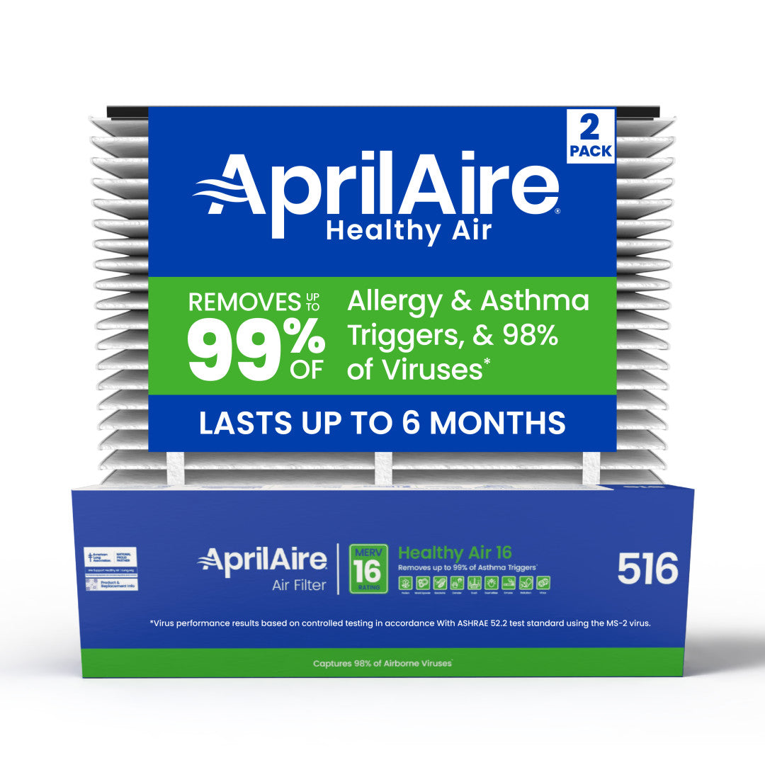 AprilAire 516 Air Filter 2 Pack Web Ready Hero Photo
