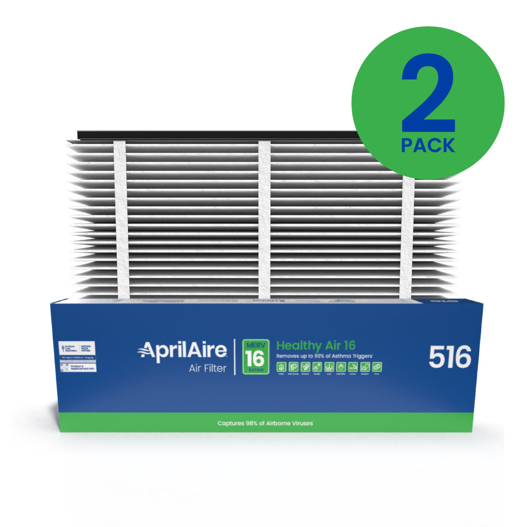 AprilAire 516 Air Filter 2 Pack Web Ready Hero Photo