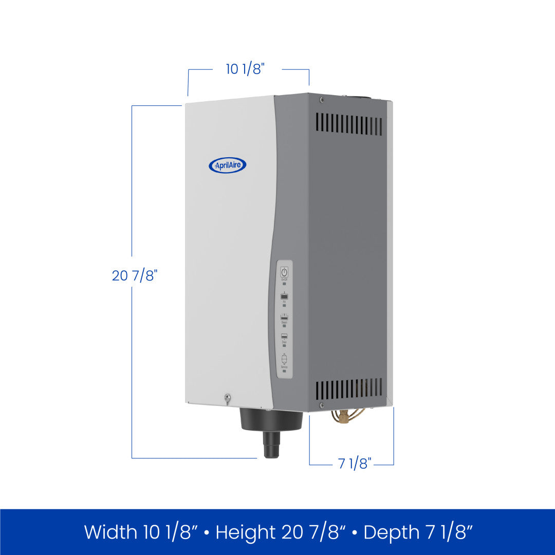 AprilAire 800 Humidifier Size Measurements Web Ready Photo