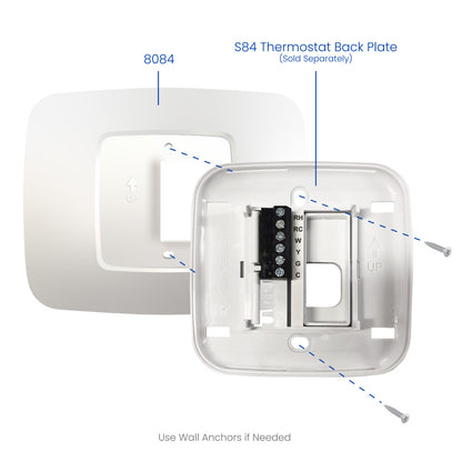 AprilAire 8084 Thermostat Wall Cover Installation Guide