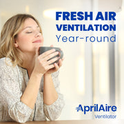 AprilAire 8144NC Fresh Air Ventilator for Multi-Family Applications, 20-160 CFM, MERV 6 Washable Filter