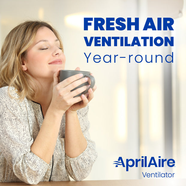 AprilAire 8145NC Fresh Air Ventilator with Powered Damper and Filter