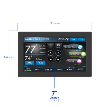 AprilAire 8920W Thermostat Size Dimensions Web Ready Photo