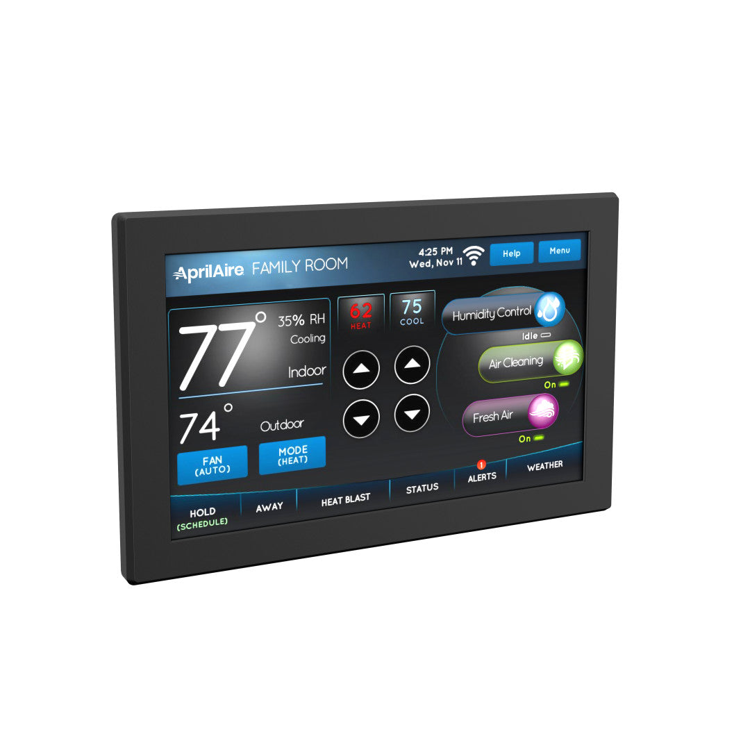 AprilAire 8920W Wi Fi Thermostat Right Facing Photo