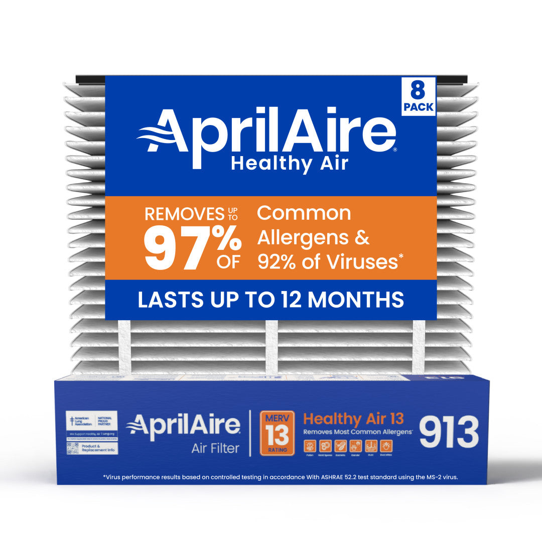 AprilAire 913 Air Filter 8 Pack Web Ready Hero Photo