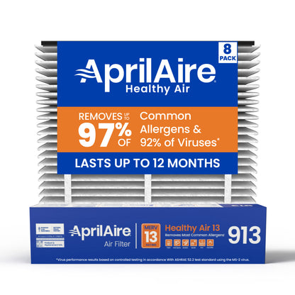 AprilAire 913 Air Filter 8 Pack Web Ready Hero Photo