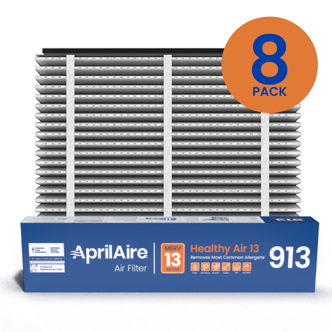 AprilAire 913 Air Filter 8 Pack Web Ready Hero Photo