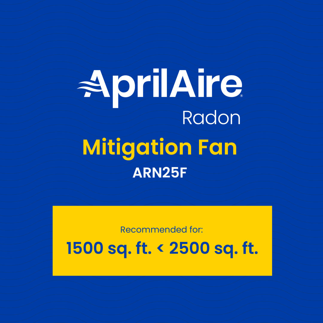 AprilAire Arn25F Radon Control Fan Application Web Ready Graphic