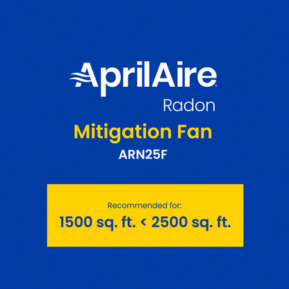 AprilAire Arn25F Radon Control Fan Application Web Ready Graphic