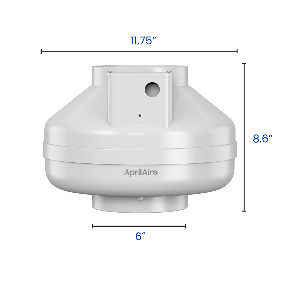 AprilAire Arn25F Radon Control Fan Dimensions Web Ready Photo