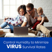 AprilAire Dehumidifier Minimize Virus Survival Rates Web Ready Graphic