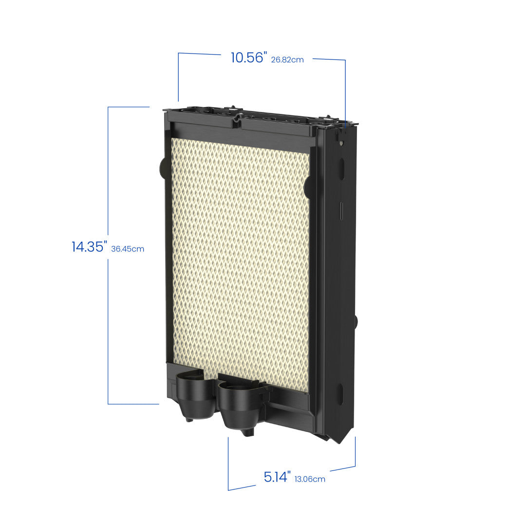 AprilAire H445Ez1A Humidifier Water Panel Assembly Size Measurements Web Ready Photo