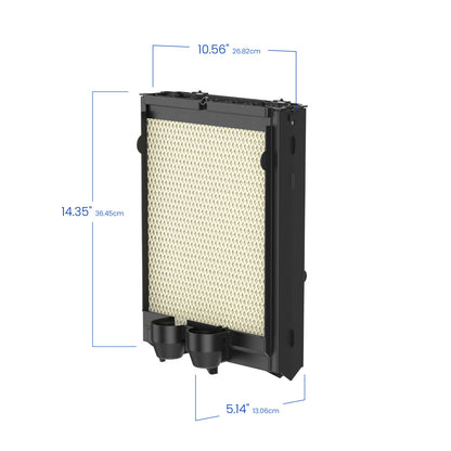 AprilAire H445Ez1A Humidifier Water Panel Assembly Size Measurements Web Ready Photo