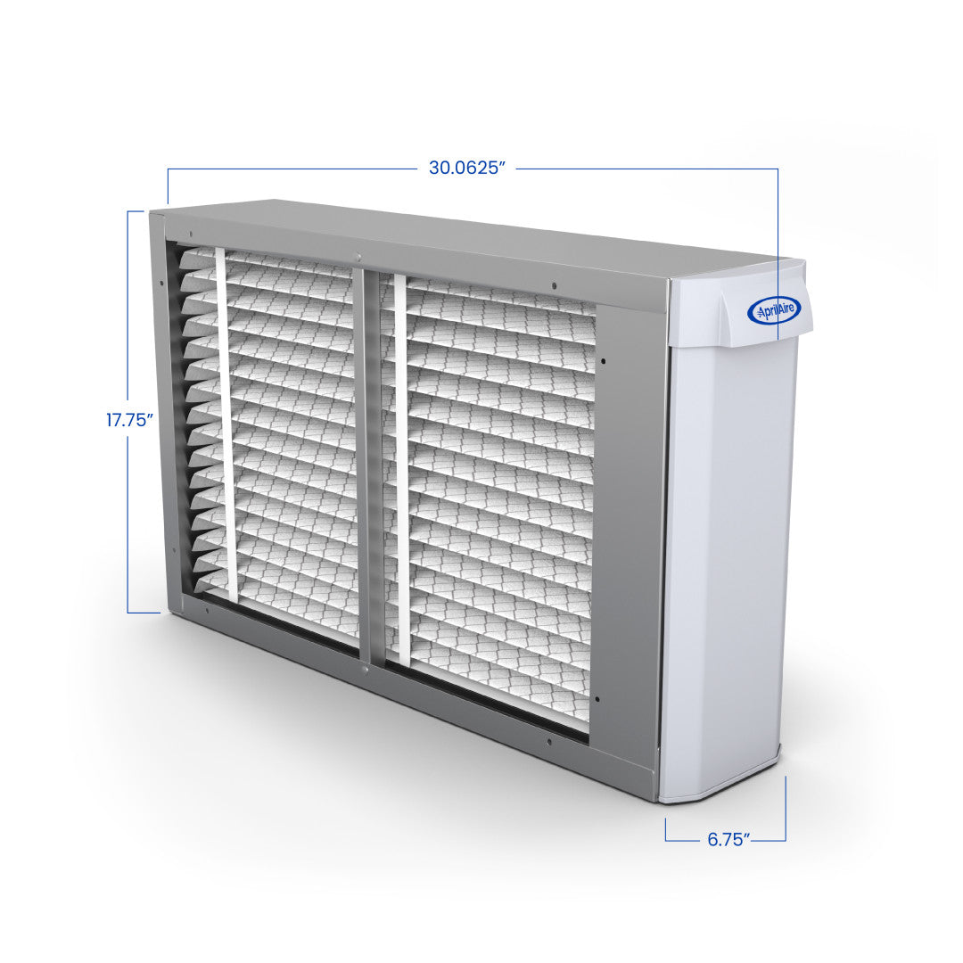 AprilAire Uv24 Uvc Clean Air Pair Size Dimensions Web Ready Photo