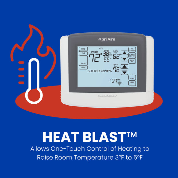 AprilAire 8910W Thermostat Heat Blast Web Ready Photo