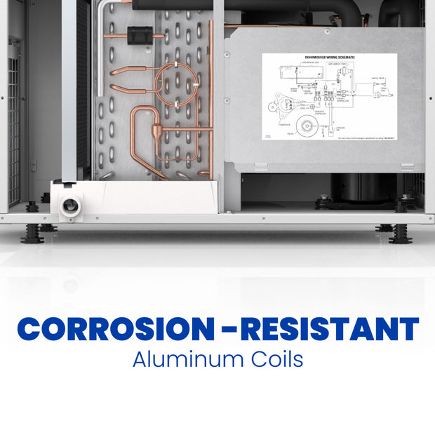 AprilAire E Series Dehumidifier Corrosion Resistant Coils Web Ready Photo Feature Or Benefit