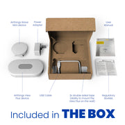 AprilAire Zatwvpwm Airthings Indoor Air Quality Sensor Kit Box Contents Web Ready Photo