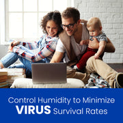 AprilAire Dehumidifier Minimize Virus Survival Rates Web Ready Graphic Genuine