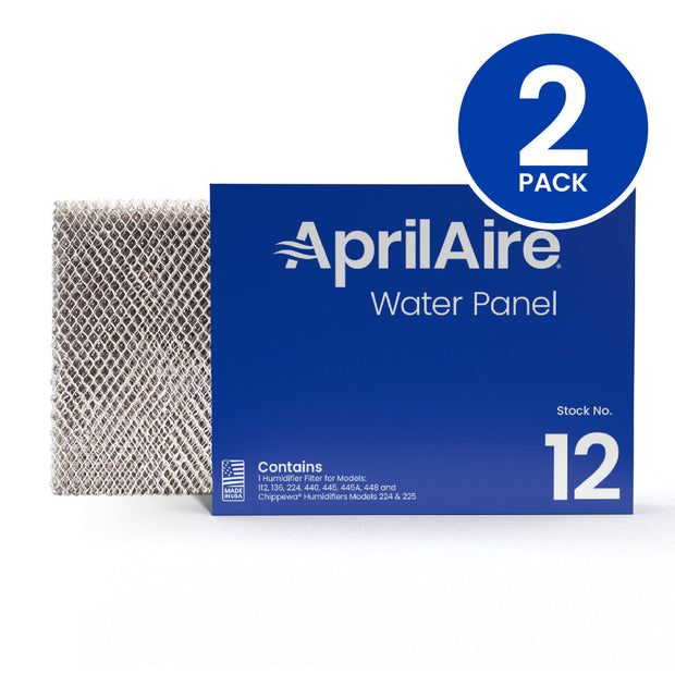 AprilAire 12 Replacement Water Panel Humidifier Filter For Humidifier Models: 112, 136, 224, 225, 440, 445, 445A, 448